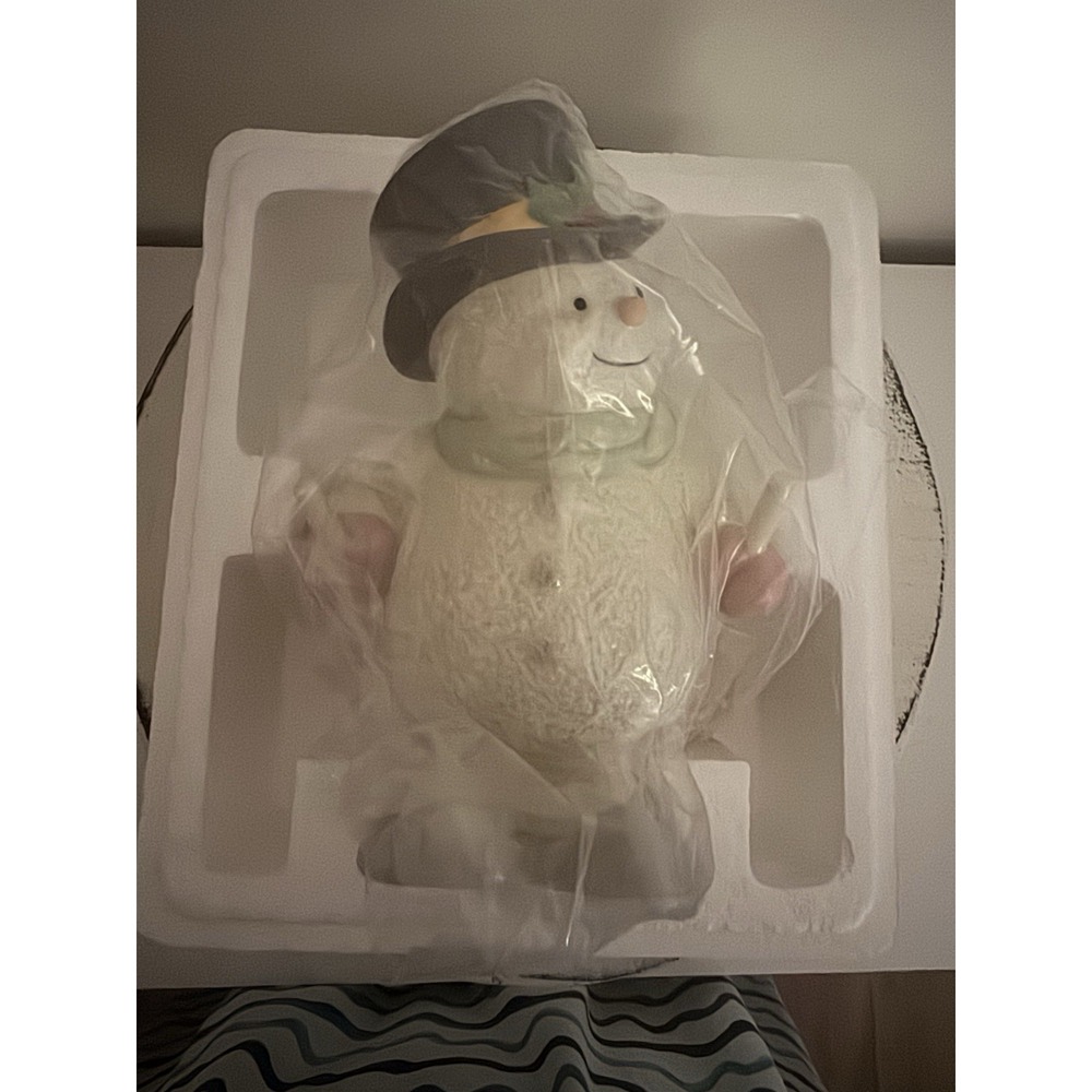 Lenox Classics- Snowy Skier Snowman Figure Collectible in the Original Box - NEW